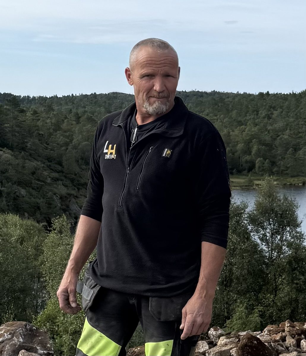 John Olav Thorvaldsen, maskinfører i LH Drift.