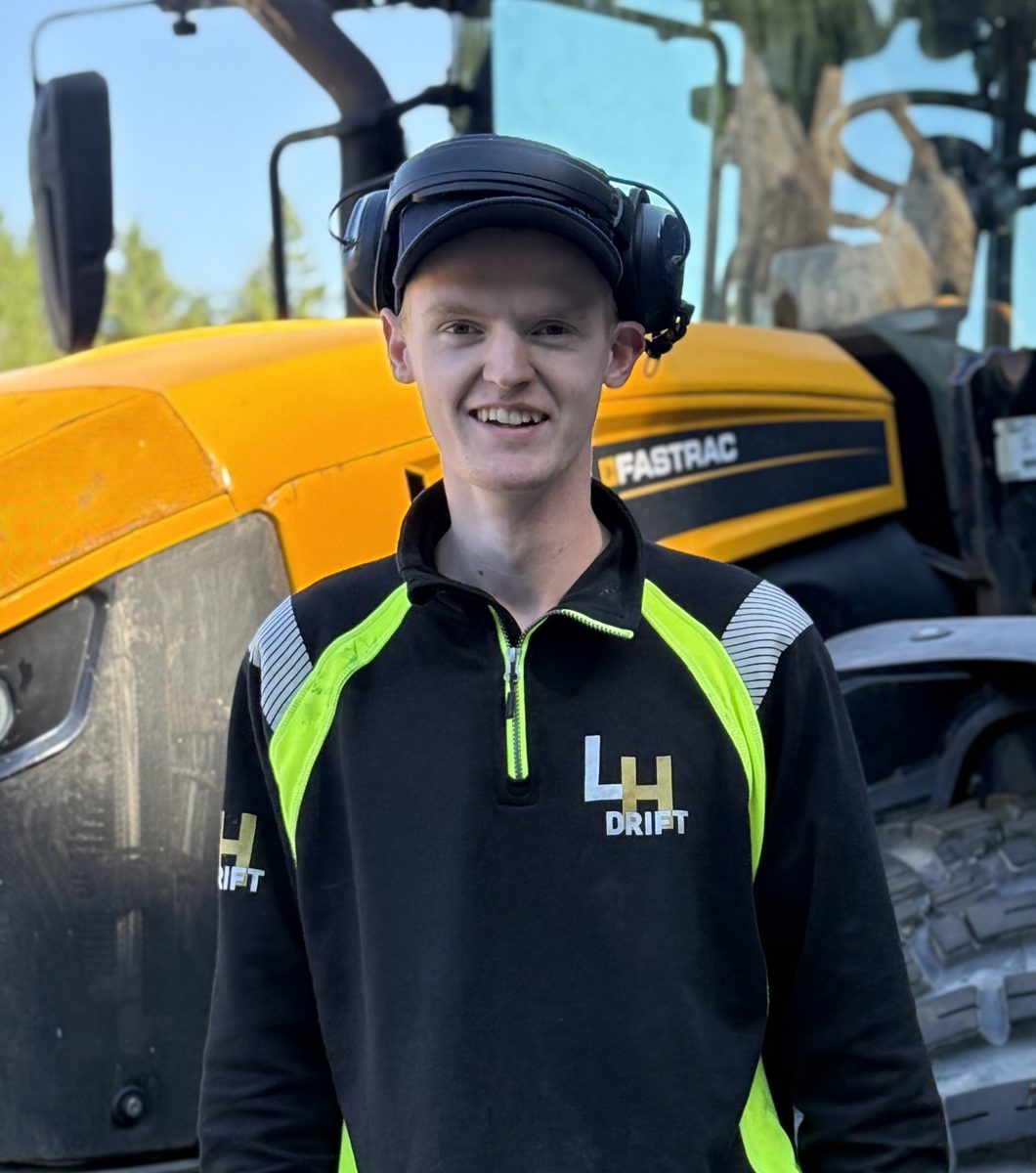 Mathias Heskestad, lærling i LH Drift.
